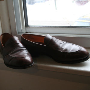 Edward Green Dark Oak penny loafers
